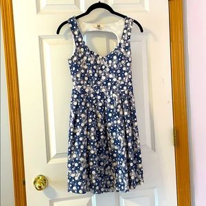 Cute blue dot mini dress